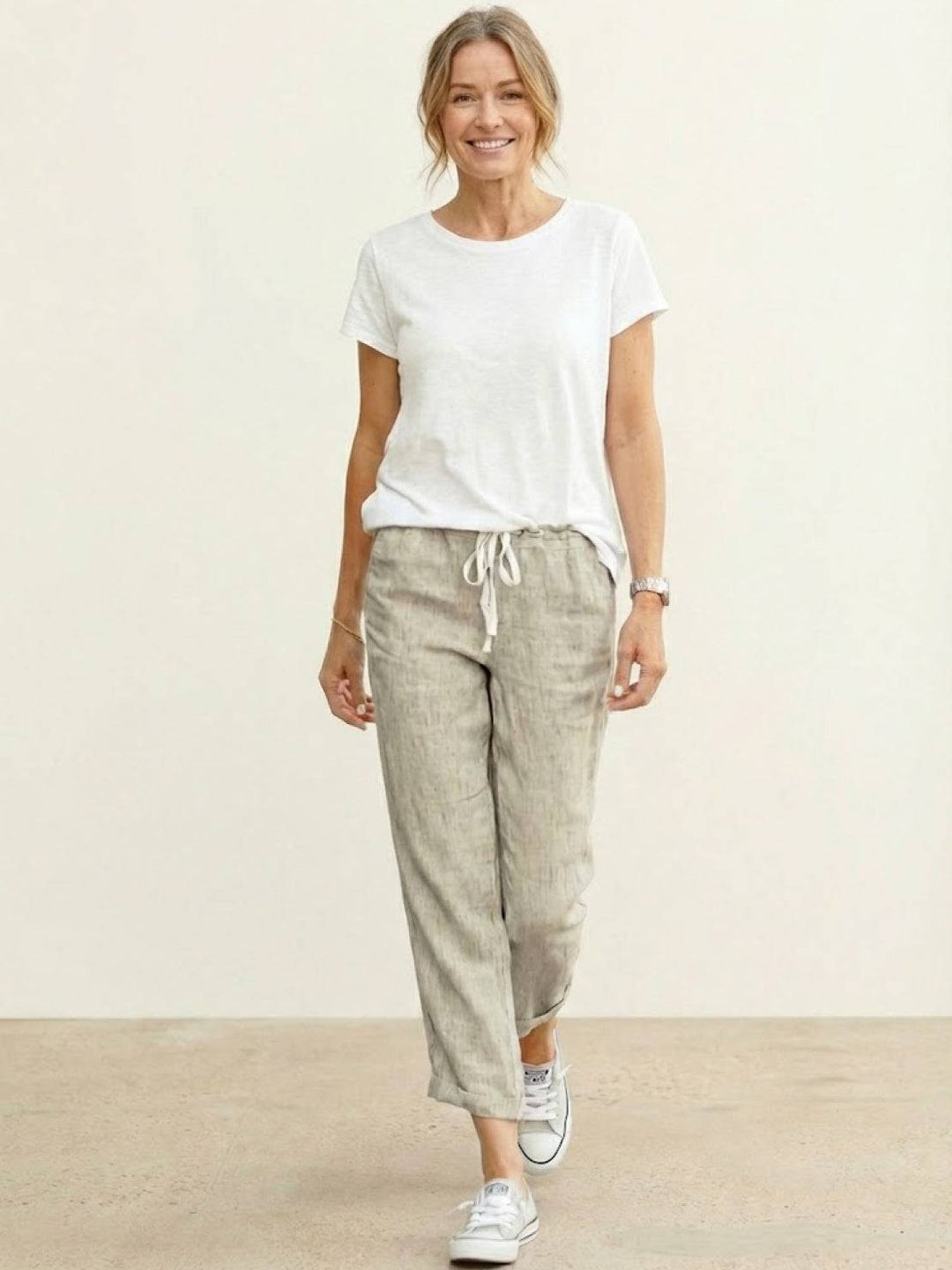 Comfortable Women Drawstring Waist Pants