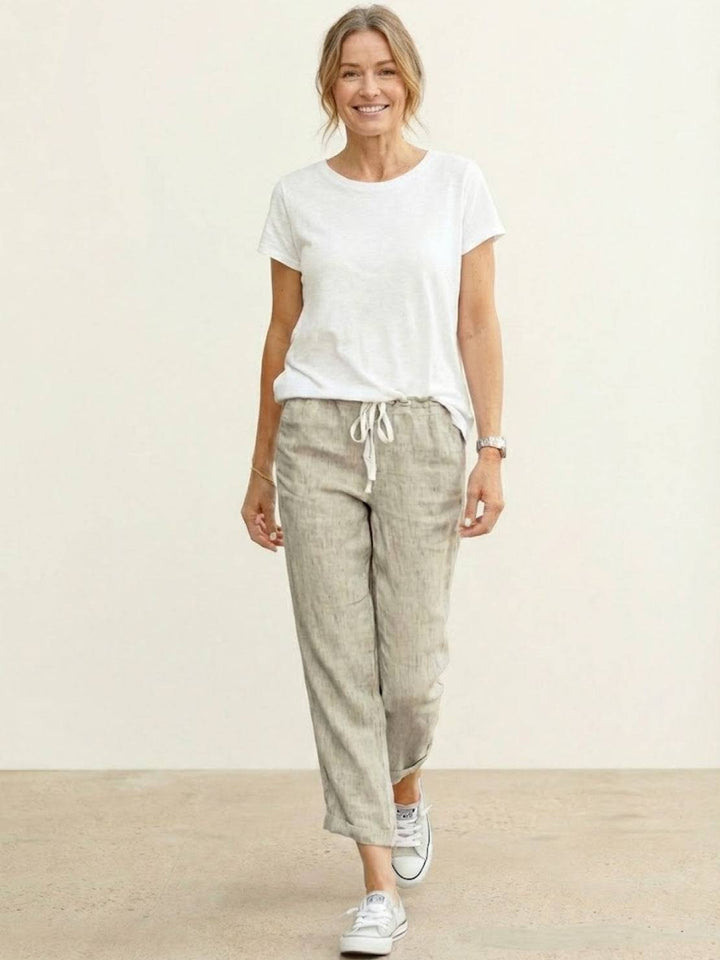 Comfortable Women Drawstring Waist Pants