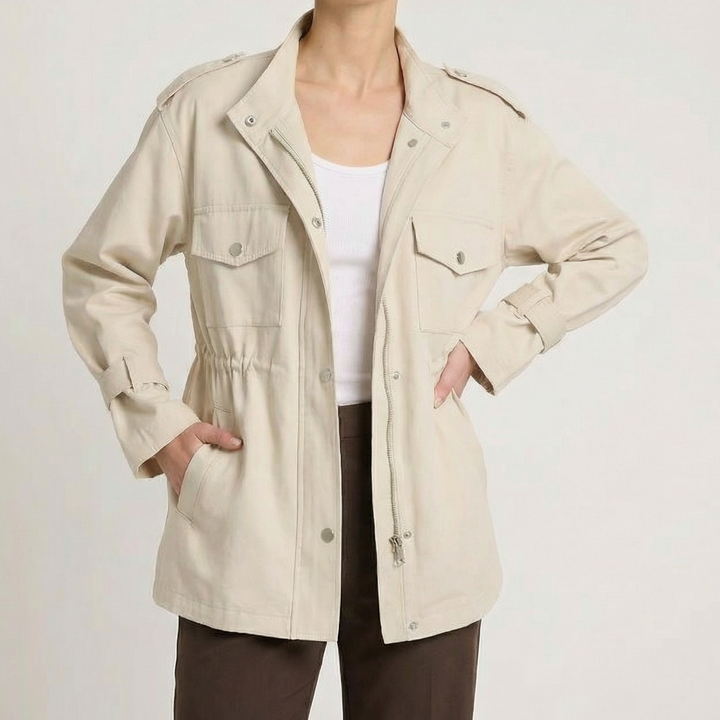 Stylish Utility Women's Overcoat