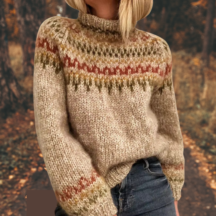 Women's Warm Nordic Knit Sweater
