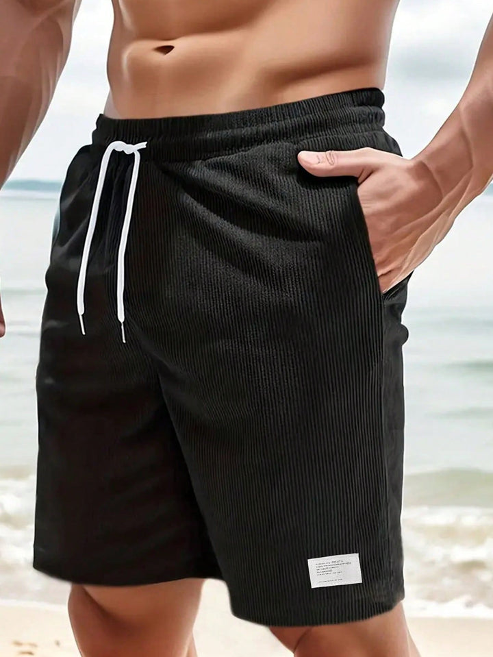 Casual Relaxed-Fit Men's Drawstring Shorts