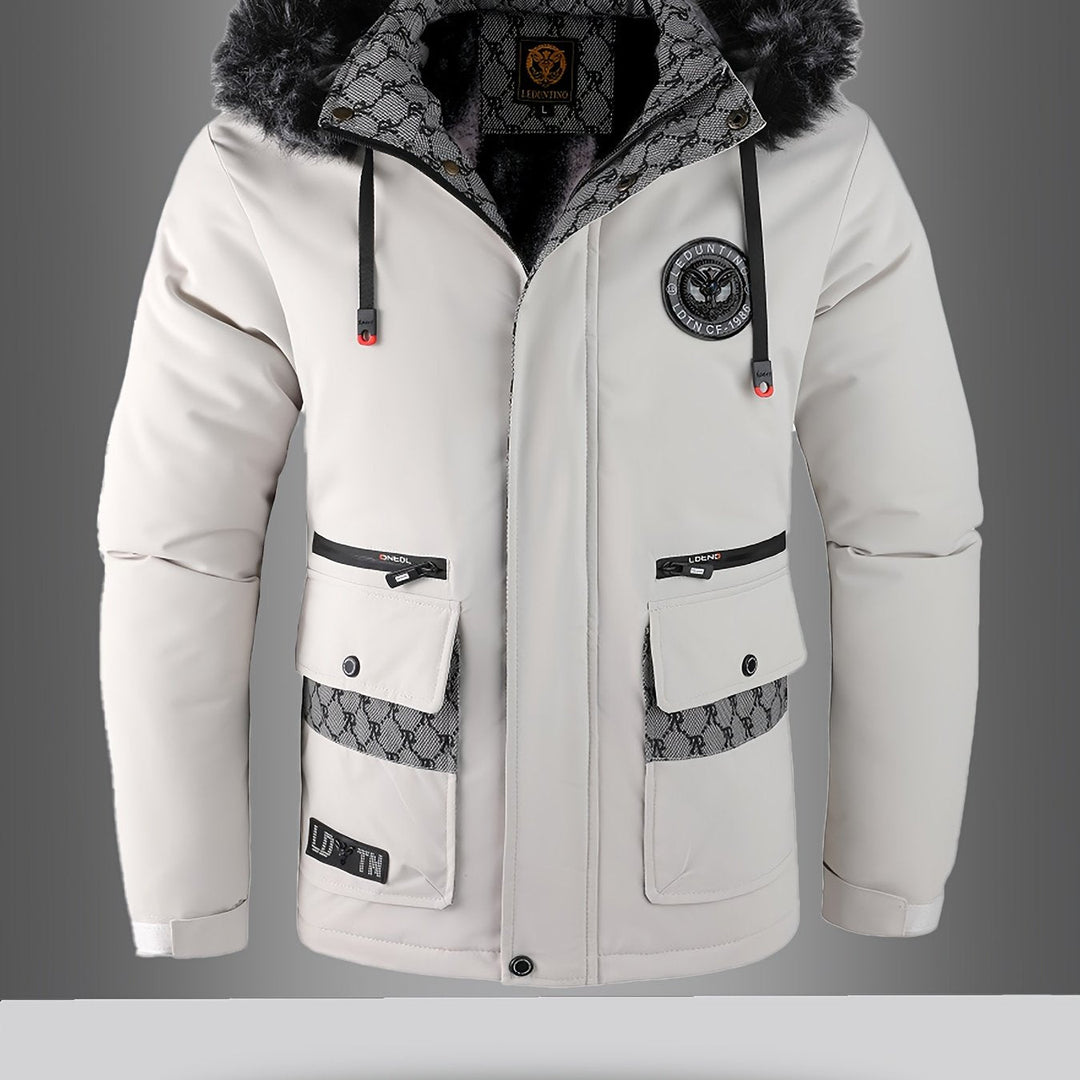 Men's Warm Winter Parka with Hood