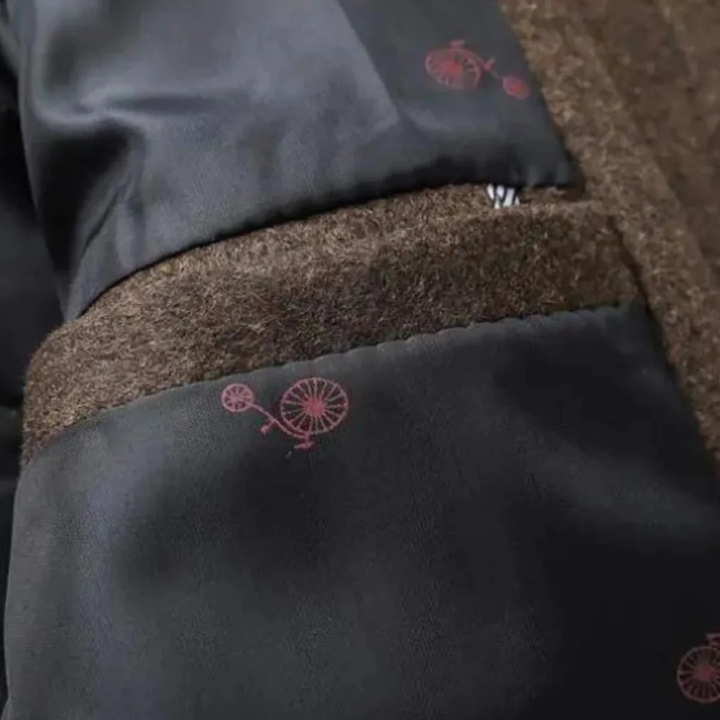 Classic Wool Blend Men's Trench Coat