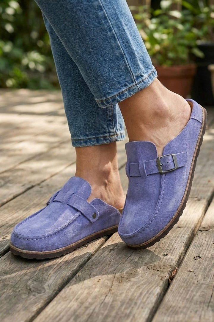 Comfortable Ergonomic Women's Clogs with Buckle