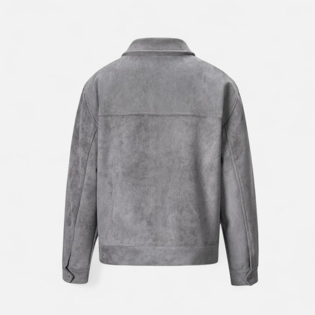 Elegant Suede Men's Jacket