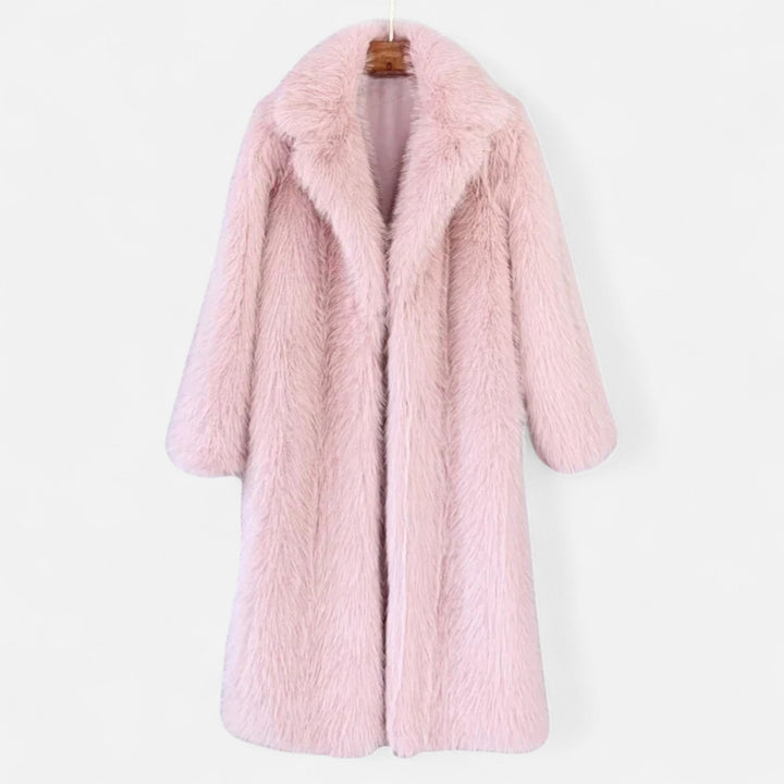Elegant Long Women's Faux Fur Winter Coat