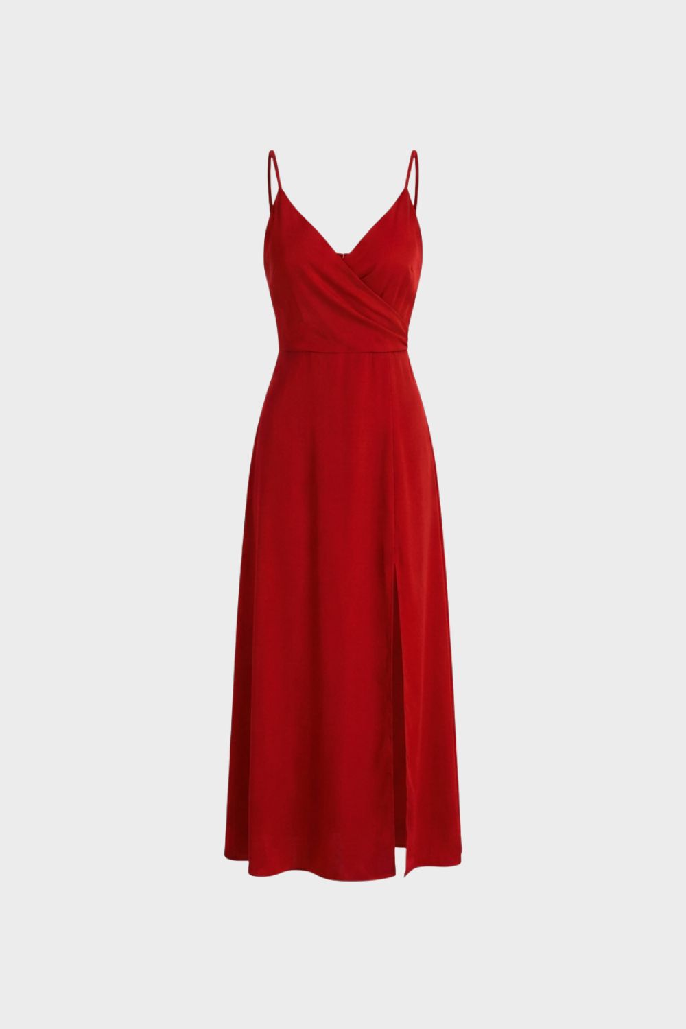 Damen langes Abendkleid mit V-Ausschnitt – Garderobe-Detail