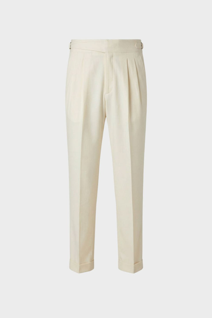 Elegant Classic Men's Pleated Dress Pants