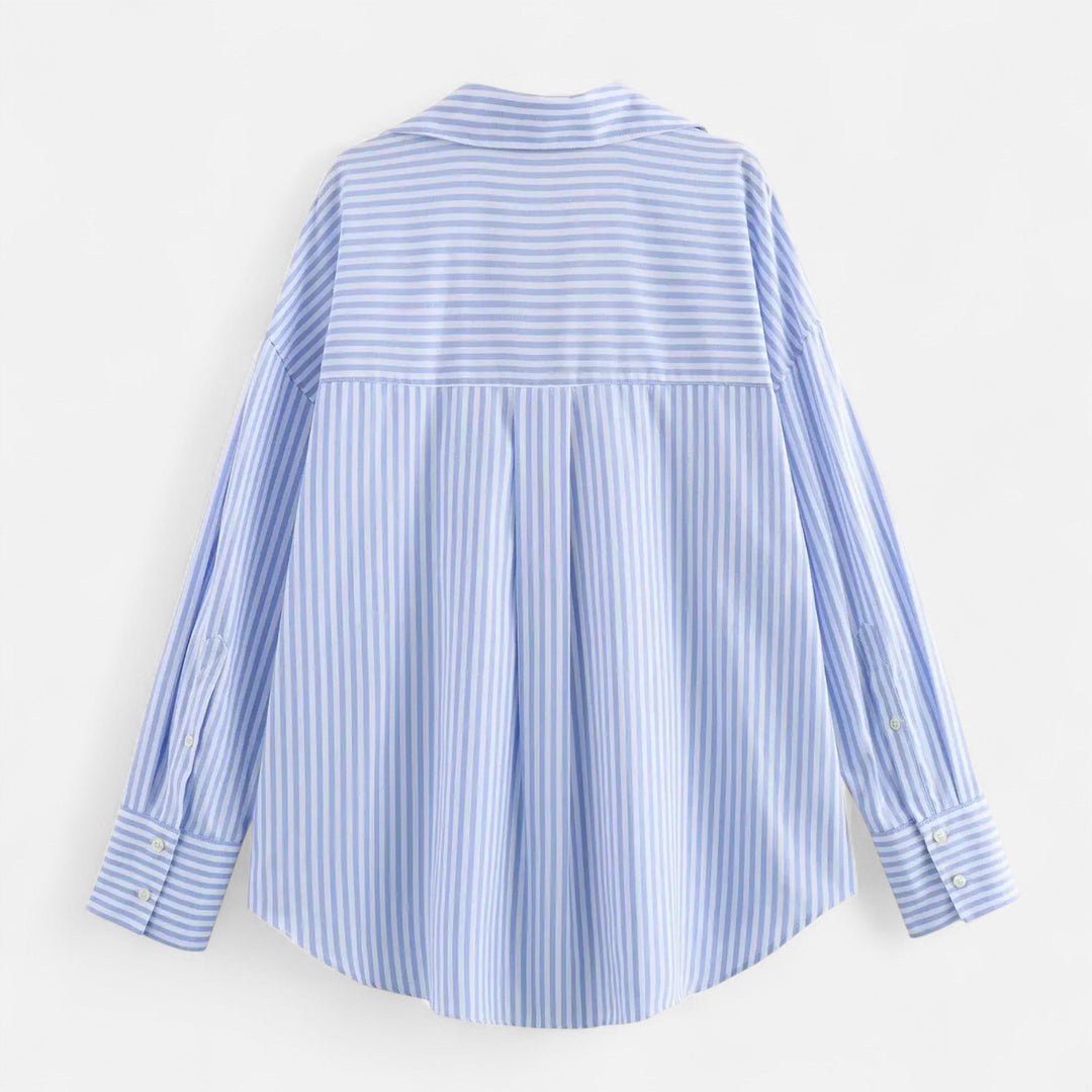 Elegant Classic Women's Long Sleeve Lapel Blouse