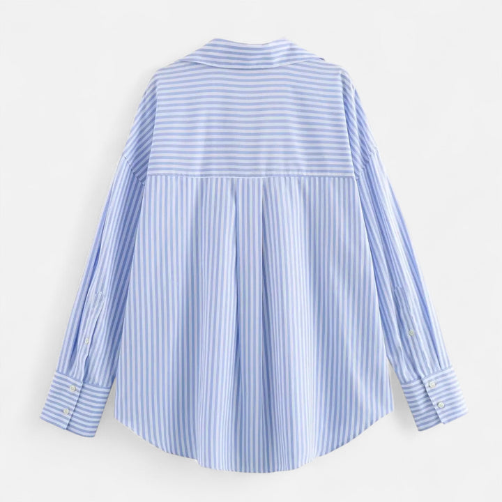 Elegant Classic Women's Long Sleeve Lapel Blouse