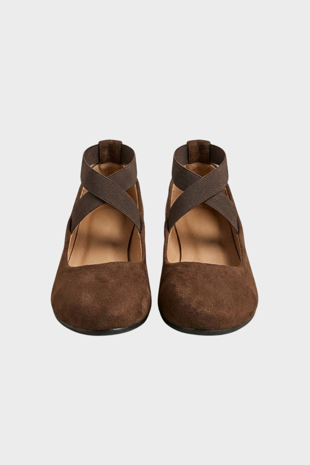 Elegant Comfortable Women's Ballet Flats with Cross Straps