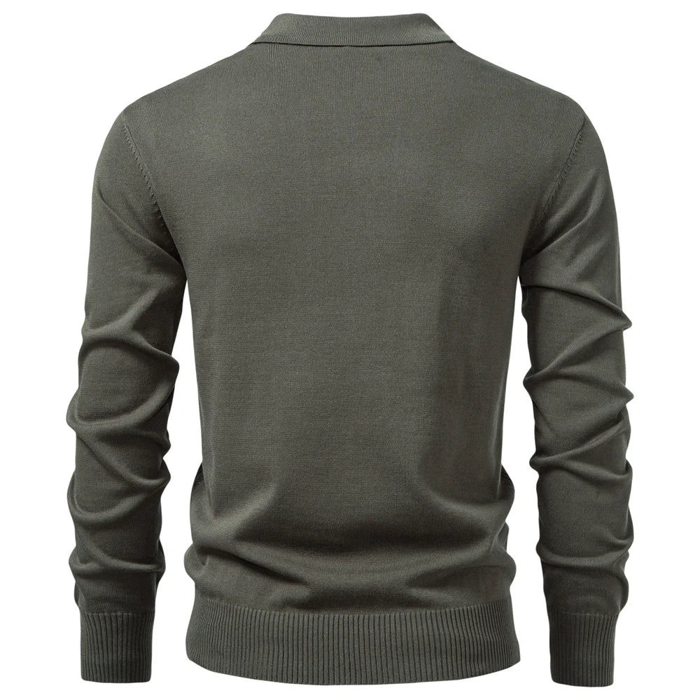 Elegant Cable Knit Men's Sweater