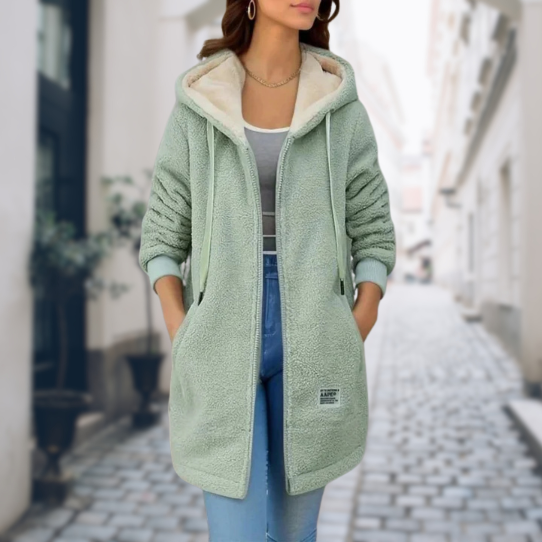 Warm Lined Women's Winter Jacket with Fleece Inner Lining