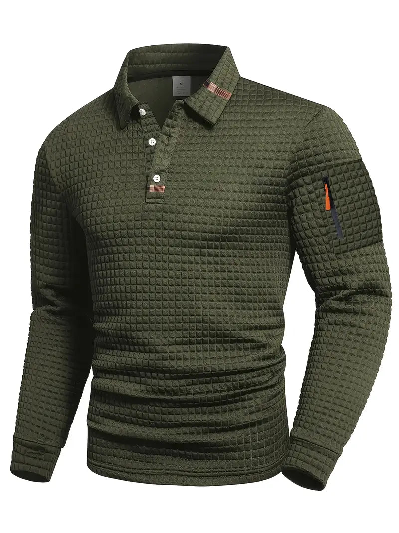 Structured Men's Polo Shirt with Modern Design
