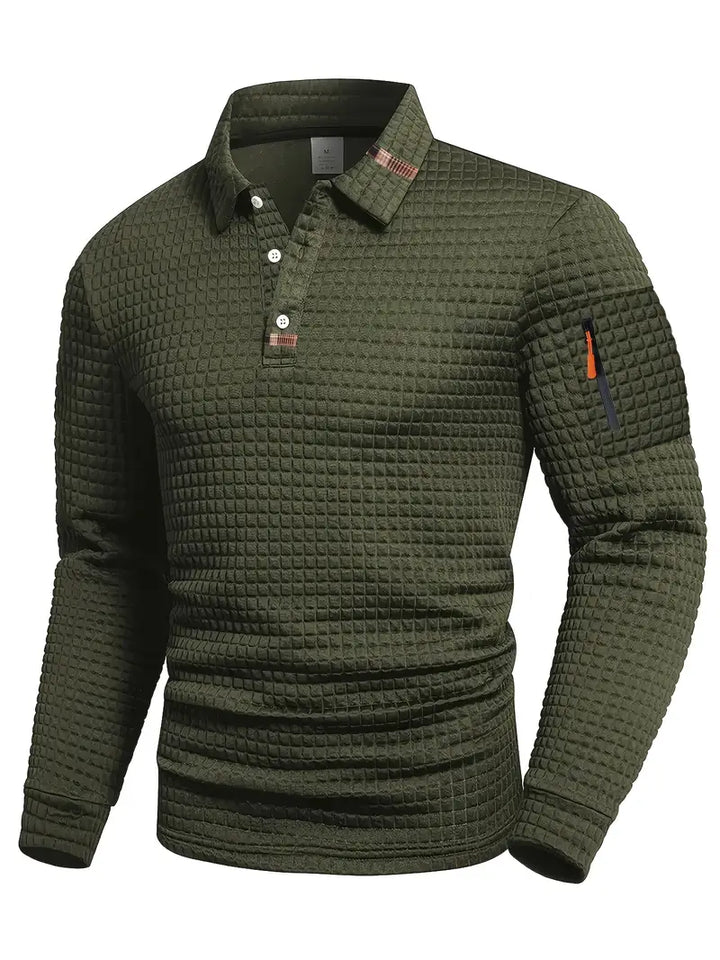 Structured Men's Polo Shirt with Modern Design