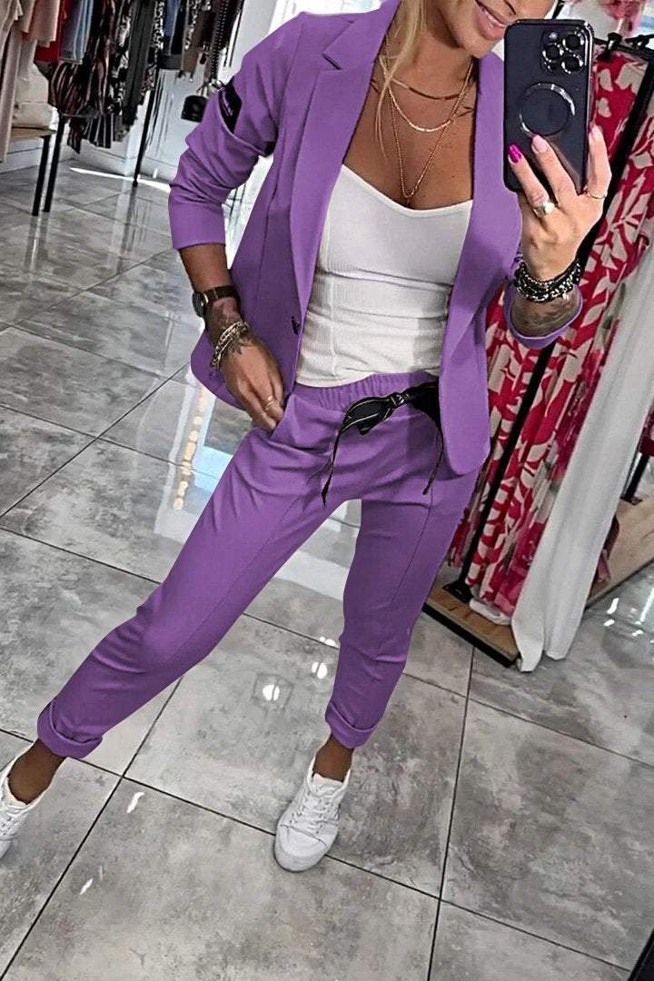 Relaxed Two-Piece Set Women's Matching Outfit
