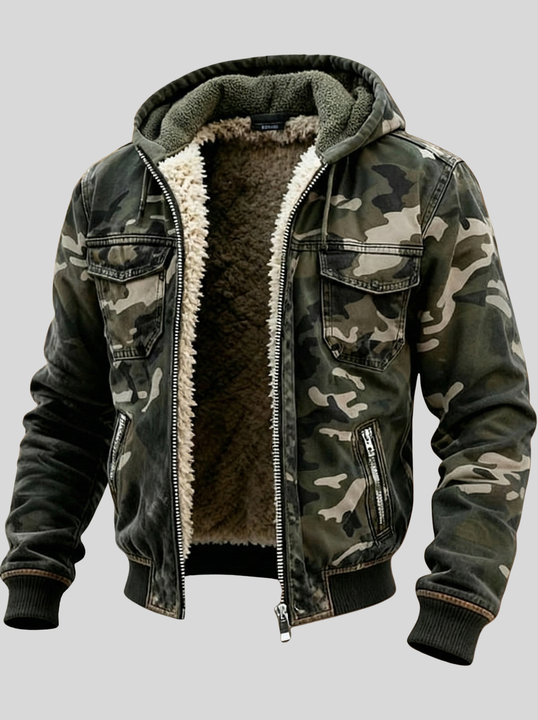 Lined Camo Outdoor Jacket Men's