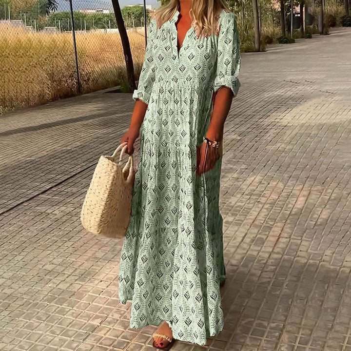 Elegant Flowy Boho Women's Maxi Dress