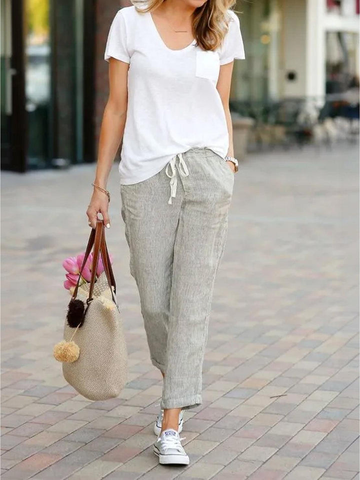 Comfortable Women Drawstring Waist Pants