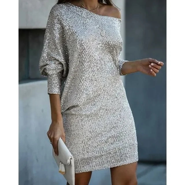 Elegant Sparkle Women's Sequin Party Dress