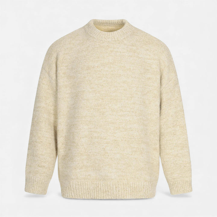 Classic Wool-Effect Men's Crew Neck Sweater