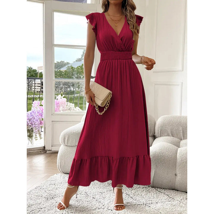 Short-Sleeve Women's Maxi Dress for Homecoming
