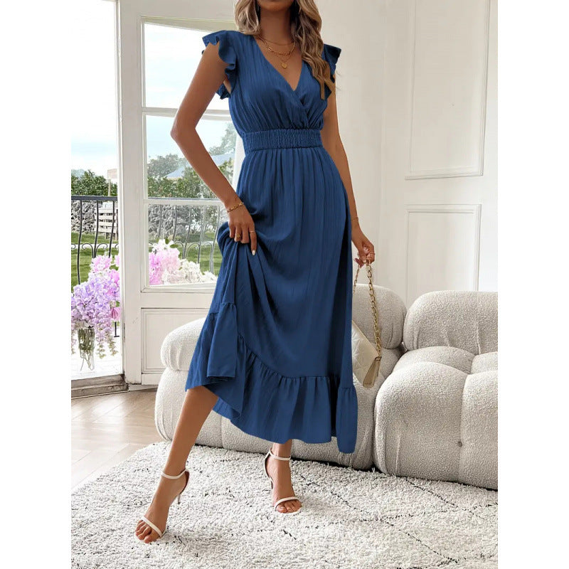 Short-Sleeve Women's Maxi Dress for Homecoming