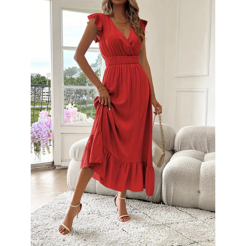 Short-Sleeve Women's Maxi Dress for Homecoming
