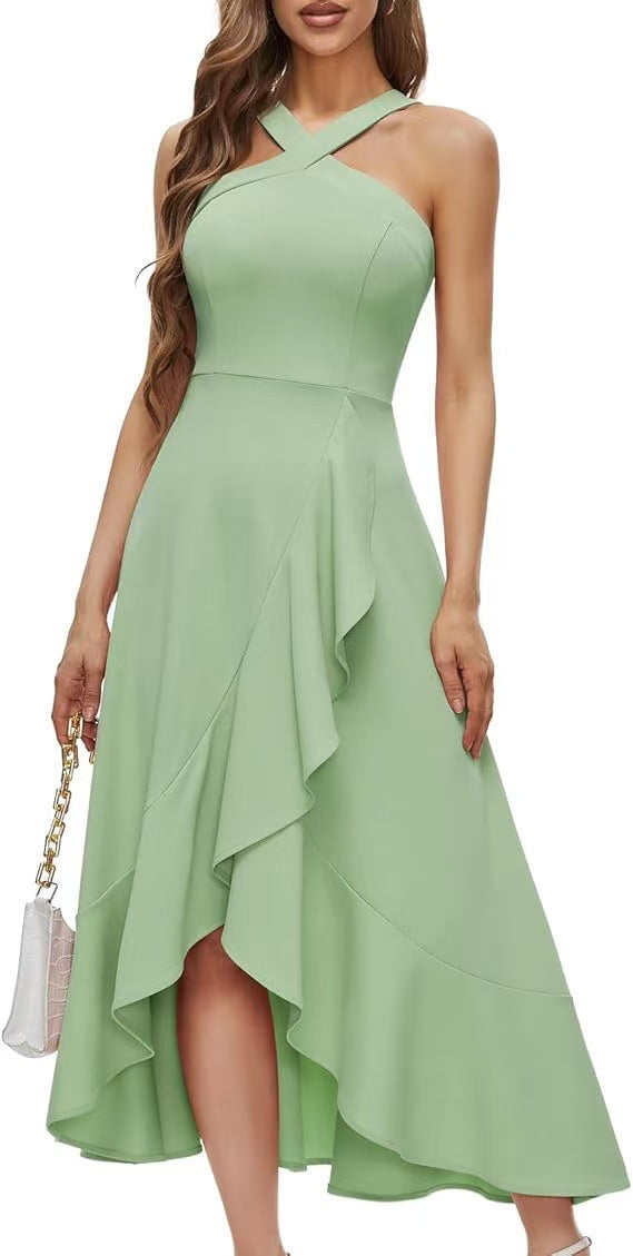 Black Off-Shoulder Style 2 Women's Midi Dress for Homecoming